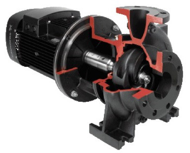 Одноступенчатый консольный насос с полуоткрытым рабочим колесом Grundfos MTB 50-200/215 A-F-A-BQQV